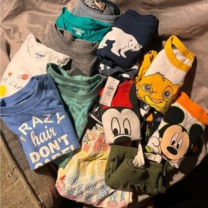 Bundle Of Random Toddler Boy Clothes 16 Pieces Total